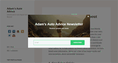 Desktop Screenshot of adamsautoadvice.com